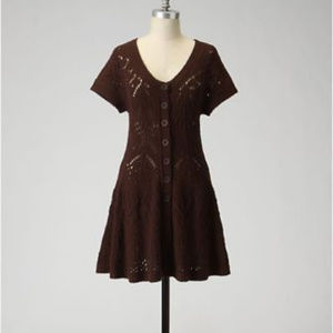 Anthropologie Flowing Pointelle Cardigan Sweater By Sparrow, Size XS